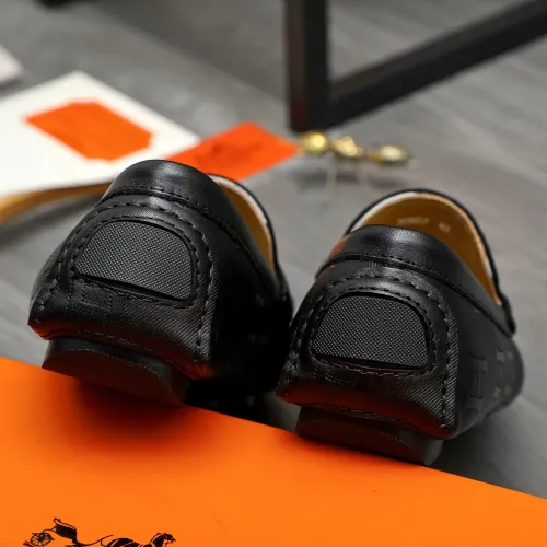 Replica Hermes Leather Shoes For Men #1443598 $80.00 USD for Wholesale