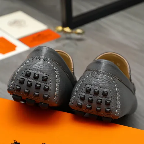 Replica Hermes Leather Shoes For Men #1443599 $80.00 USD for Wholesale
