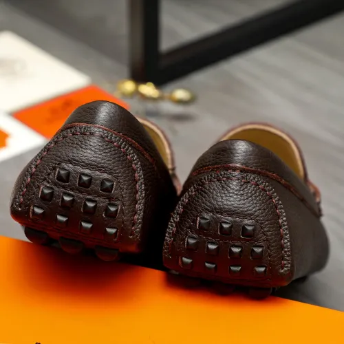 Replica Hermes Leather Shoes For Men #1443600 $80.00 USD for Wholesale