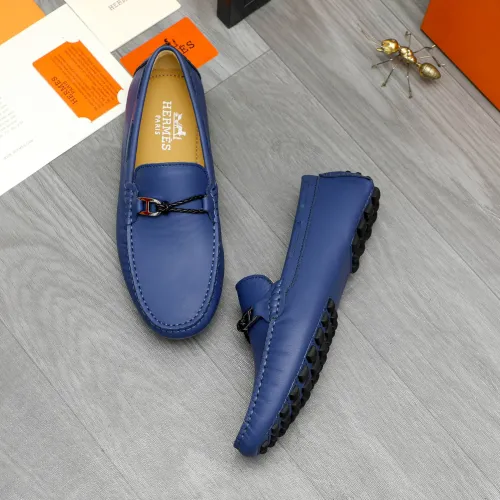 Replica Hermes Leather Shoes For Men #1443602 $80.00 USD for Wholesale
