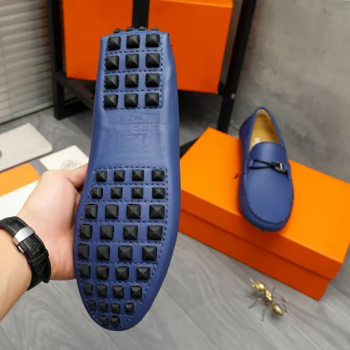 Replica Hermes Leather Shoes For Men #1443602 $80.00 USD for Wholesale