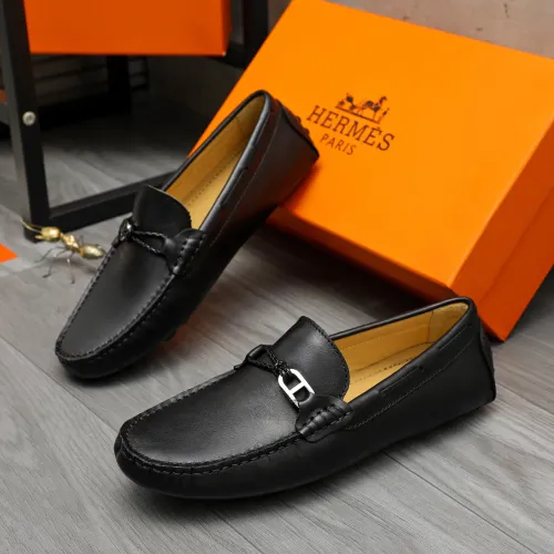 Wholesale Hermes Leather Shoes For Men #1443603 $80.00 USD, Wholesale Quality Replica Hermes Leather Shoes
