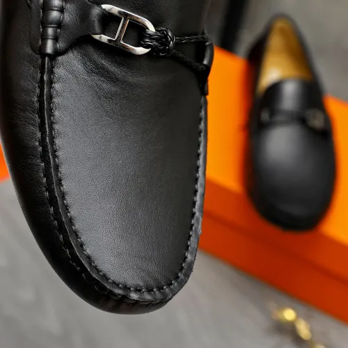 Replica Hermes Leather Shoes For Men #1443603 $80.00 USD for Wholesale