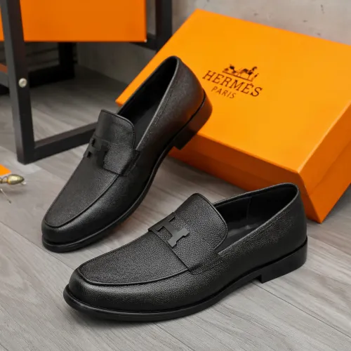 Wholesale Hermes Leather Shoes For Men #1443604 $85.00 USD, Wholesale Quality Replica Hermes Leather Shoes