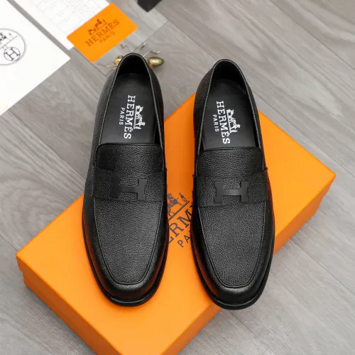 Replica Hermes Leather Shoes For Men #1443604 $85.00 USD for Wholesale