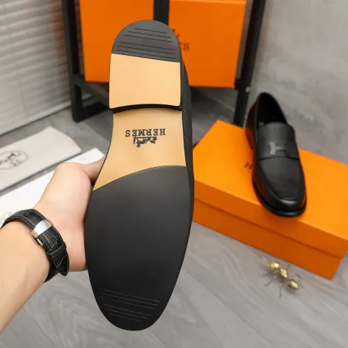 Replica Hermes Leather Shoes For Men #1443604 $85.00 USD for Wholesale