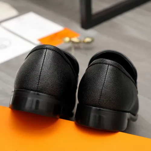 Replica Hermes Leather Shoes For Men #1443604 $85.00 USD for Wholesale