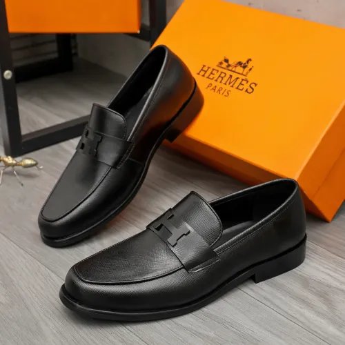 Wholesale Hermes Leather Shoes For Men #1443605 $85.00 USD, Wholesale Quality Replica Hermes Leather Shoes