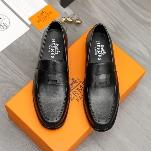 Replica Hermes Leather Shoes For Men #1443605 $85.00 USD for Wholesale
