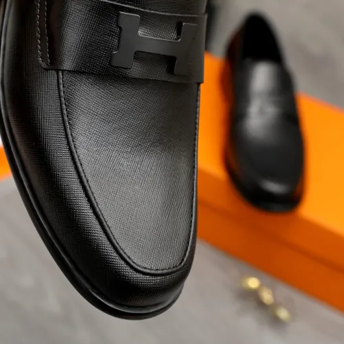 Replica Hermes Leather Shoes For Men #1443605 $85.00 USD for Wholesale