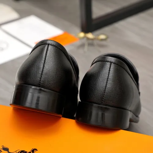 Replica Hermes Leather Shoes For Men #1443605 $85.00 USD for Wholesale