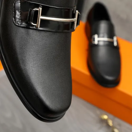 Replica Hermes Leather Shoes For Men #1443607 $85.00 USD for Wholesale