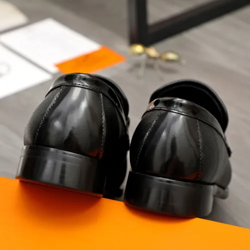 Replica Hermes Leather Shoes For Men #1443607 $85.00 USD for Wholesale