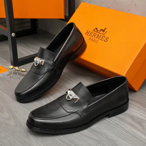 Wholesale Hermes Leather Shoes For Men #1443608 $85.00 USD, Wholesale Quality Replica Hermes Leather Shoes