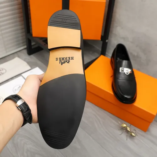 Replica Hermes Leather Shoes For Men #1443608 $85.00 USD for Wholesale