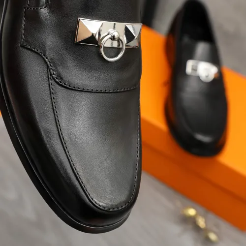 Replica Hermes Leather Shoes For Men #1443608 $85.00 USD for Wholesale