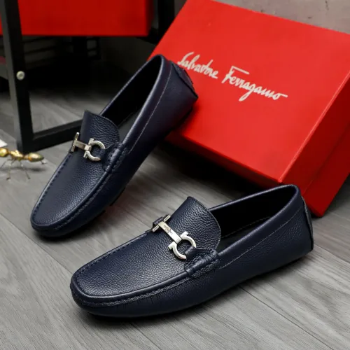 Wholesale Salvatore Ferragamo Leather Shoes For Men #1443615 $80.00 USD, Wholesale Quality Replica Salvatore Ferragamo Leather Shoes