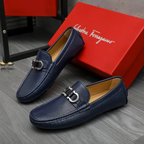 Wholesale Salvatore Ferragamo Leather Shoes For Men #1443630 $80.00 USD, Wholesale Quality Replica Salvatore Ferragamo Leather Shoes