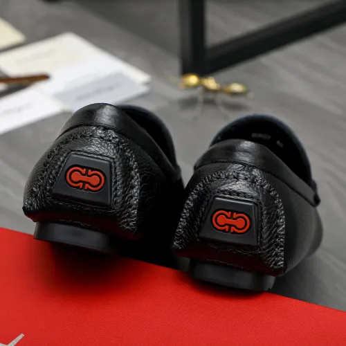 Replica Salvatore Ferragamo Leather Shoes For Men #1443631 $80.00 USD for Wholesale