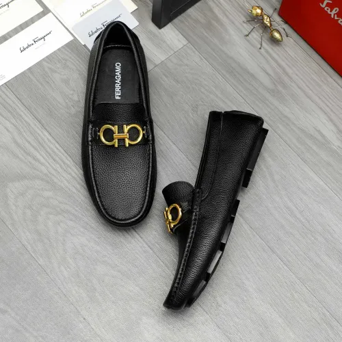Wholesale Salvatore Ferragamo Leather Shoes For Men #1443634 $80.00 USD, Wholesale Quality Replica Salvatore Ferragamo Leather Shoes