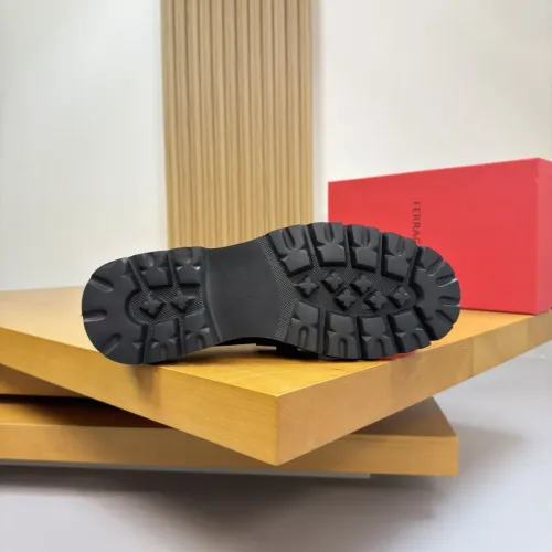 Replica Salvatore Ferragamo Leather Shoes For Men #1443644 $155.00 USD for Wholesale