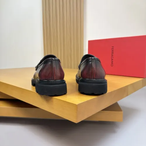 Replica Salvatore Ferragamo Leather Shoes For Men #1443645 $155.00 USD for Wholesale