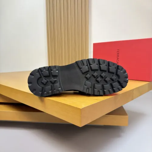 Replica Salvatore Ferragamo Leather Shoes For Men #1443645 $155.00 USD for Wholesale