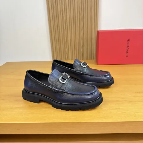 Wholesale Salvatore Ferragamo Leather Shoes For Men #1443647 $155.00 USD, Wholesale Quality Replica Salvatore Ferragamo Leather Shoes