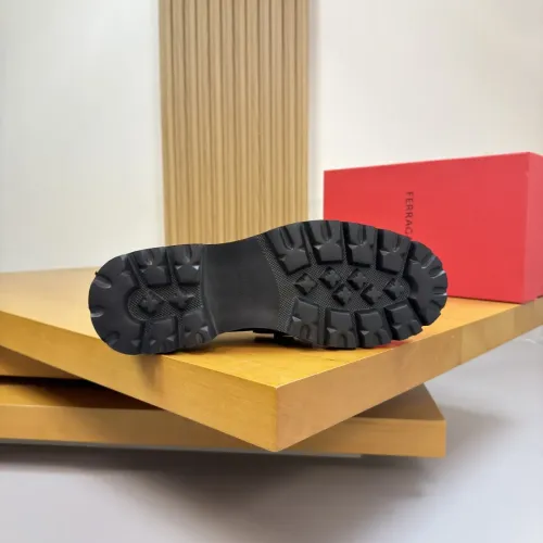 Replica Salvatore Ferragamo Leather Shoes For Men #1443647 $155.00 USD for Wholesale