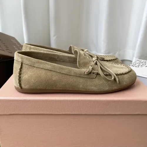 Replica MIU MIU Flat Shoes For Women #1443726 $100.00 USD for Wholesale