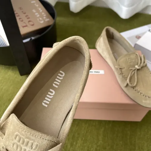 Replica MIU MIU Flat Shoes For Women #1443726 $100.00 USD for Wholesale