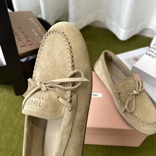 Replica MIU MIU Flat Shoes For Women #1443726 $100.00 USD for Wholesale