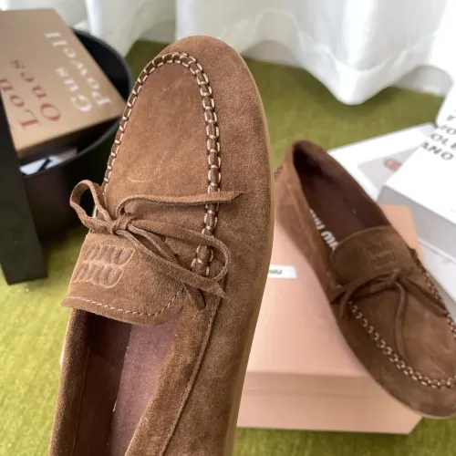 Replica MIU MIU Flat Shoes For Women #1443729 $100.00 USD for Wholesale