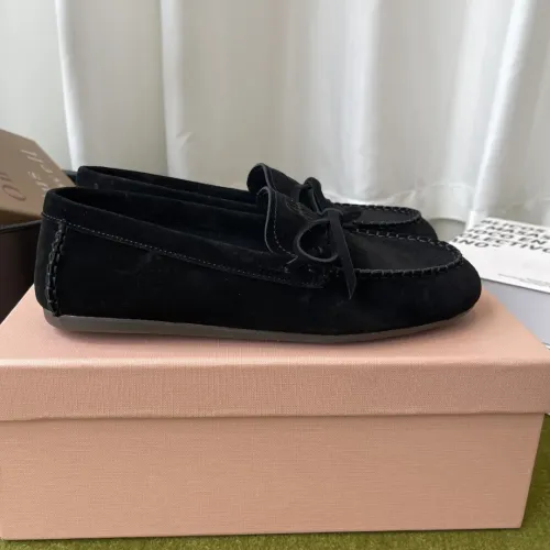 Replica MIU MIU Flat Shoes For Women #1443731 $100.00 USD for Wholesale