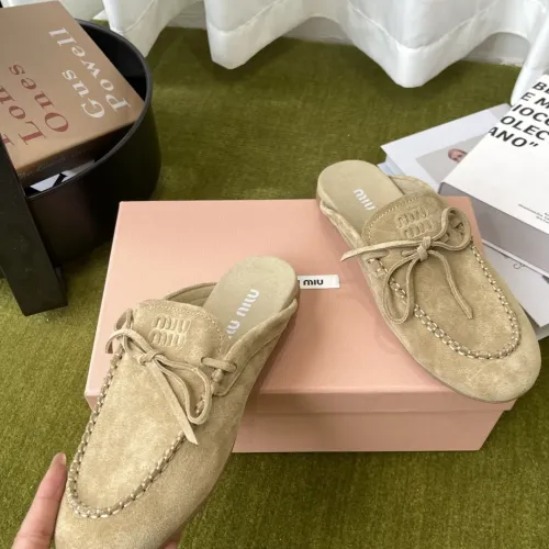 Replica MIU MIU Slippers For Women #1443732 $100.00 USD for Wholesale
