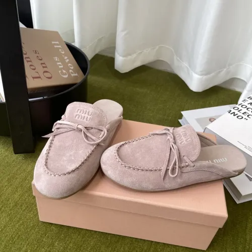 Wholesale MIU MIU Slippers For Women #1443733 $100.00 USD, Wholesale Quality Replica MIU MIU Slippers