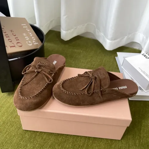 Wholesale MIU MIU Slippers For Women #1443735 $100.00 USD, Wholesale Quality Replica MIU MIU Slippers