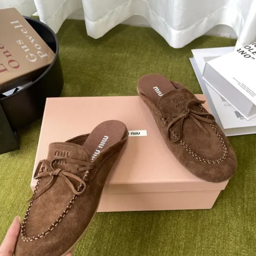 Replica MIU MIU Slippers For Women #1443735 $100.00 USD for Wholesale