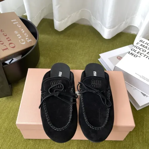 Replica MIU MIU Slippers For Women #1443736 $100.00 USD for Wholesale