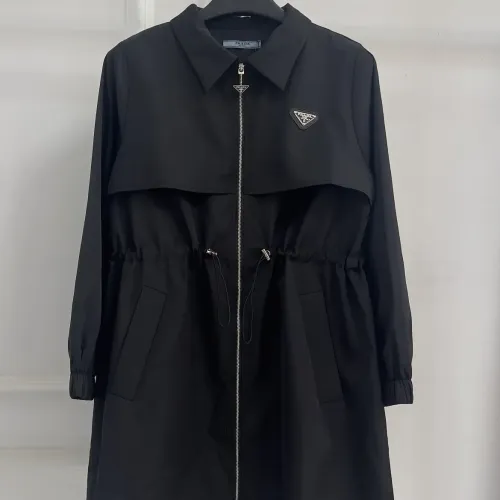 Wholesale Prada Jackets Long Sleeved For Women #1443737 $105.00 USD, Wholesale Quality Replica Prada Jackets