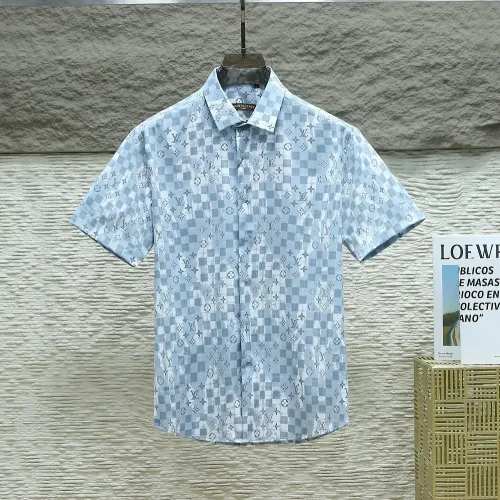 Wholesale Louis Vuitton LV Shirts Short Sleeved For Men #1443739 $38.00 USD, Wholesale Quality Replica Louis Vuitton LV Shirts