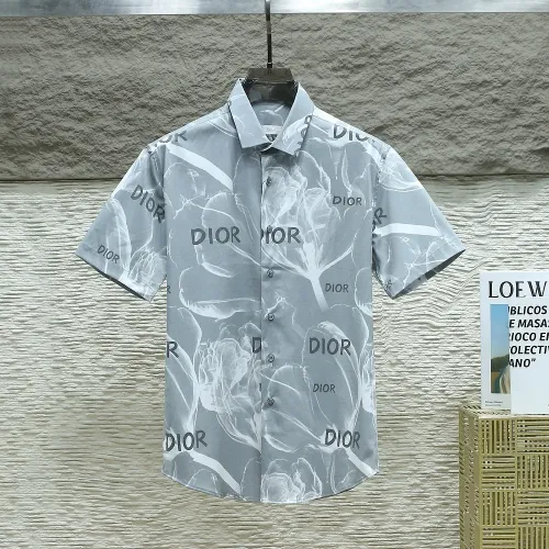 Wholesale Christian Dior Shirts Short Sleeved For Men #1443743 $38.00 USD, Wholesale Quality Replica Christian Dior Shirts