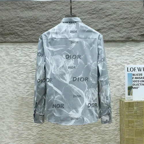 Replica Christian Dior Shirts Long Sleeved For Men #1443745 $40.00 USD for Wholesale