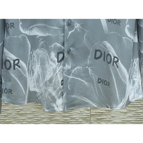 Replica Christian Dior Shirts Long Sleeved For Men #1443745 $40.00 USD for Wholesale