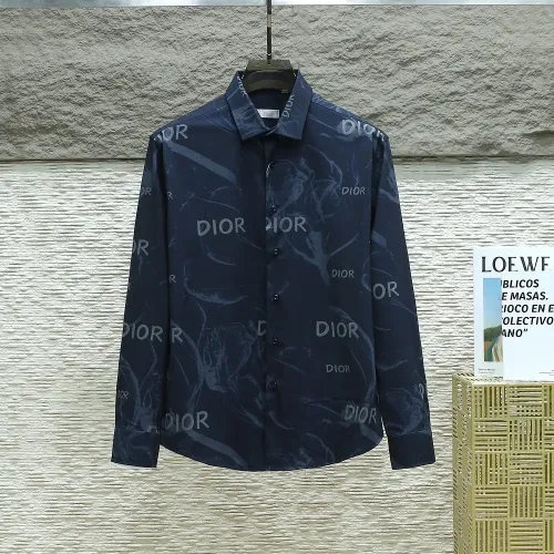 Wholesale Christian Dior Shirts Long Sleeved For Men #1443746 $40.00 USD, Wholesale Quality Replica Christian Dior Shirts