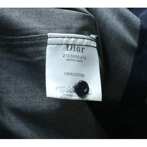 Replica Christian Dior Shirts Long Sleeved For Men #1443746 $40.00 USD for Wholesale