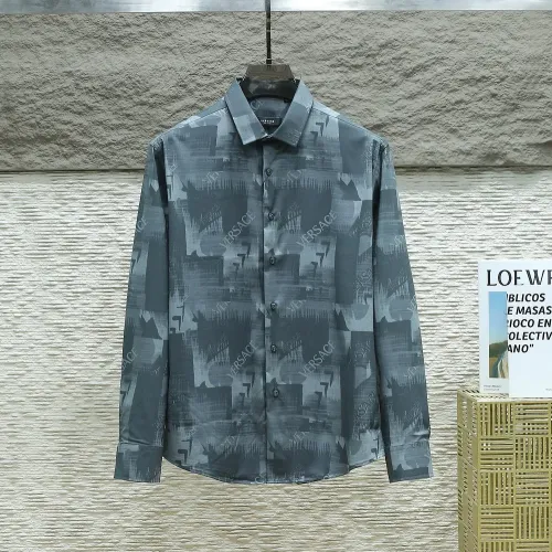 Wholesale Versace Shirts Long Sleeved For Men #1443747 $40.00 USD, Wholesale Quality Replica Versace Shirts
