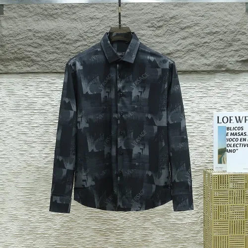 Wholesale Versace Shirts Long Sleeved For Men #1443748 $40.00 USD, Wholesale Quality Replica Versace Shirts