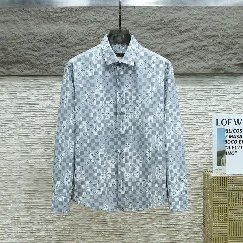 Wholesale Louis Vuitton LV Shirts Long Sleeved For Men #1443749 $40.00 USD, Wholesale Quality Replica Louis Vuitton LV Shirts