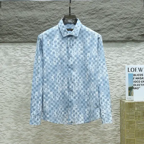 Wholesale Louis Vuitton LV Shirts Long Sleeved For Men #1443755 $40.00 USD, Wholesale Quality Replica Louis Vuitton LV Shirts